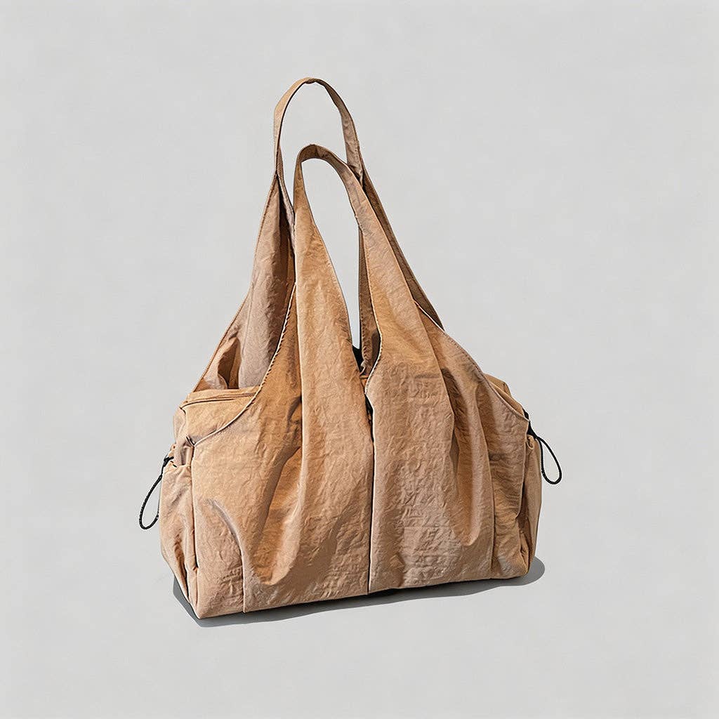 Nylon Slouchy Tote Bag