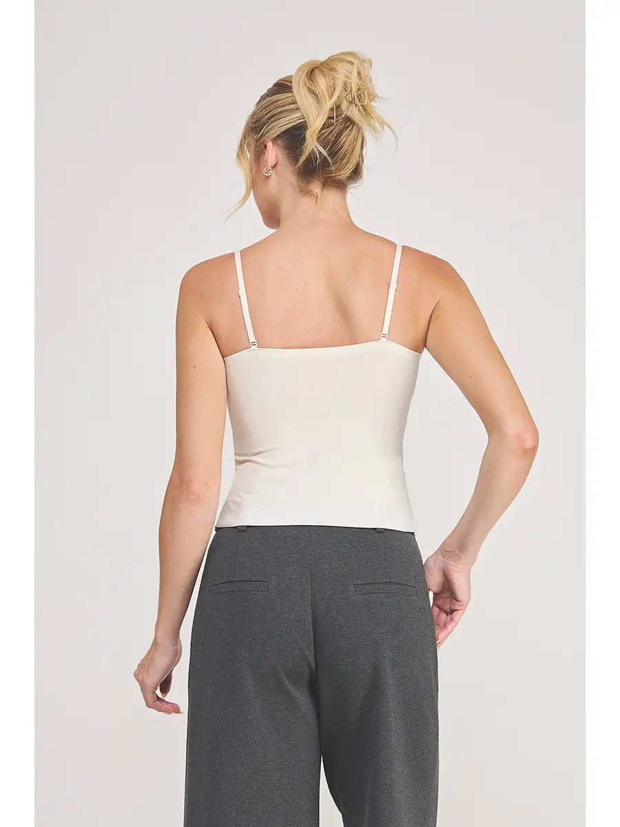 Just There Cami Top with Eyelet Trim