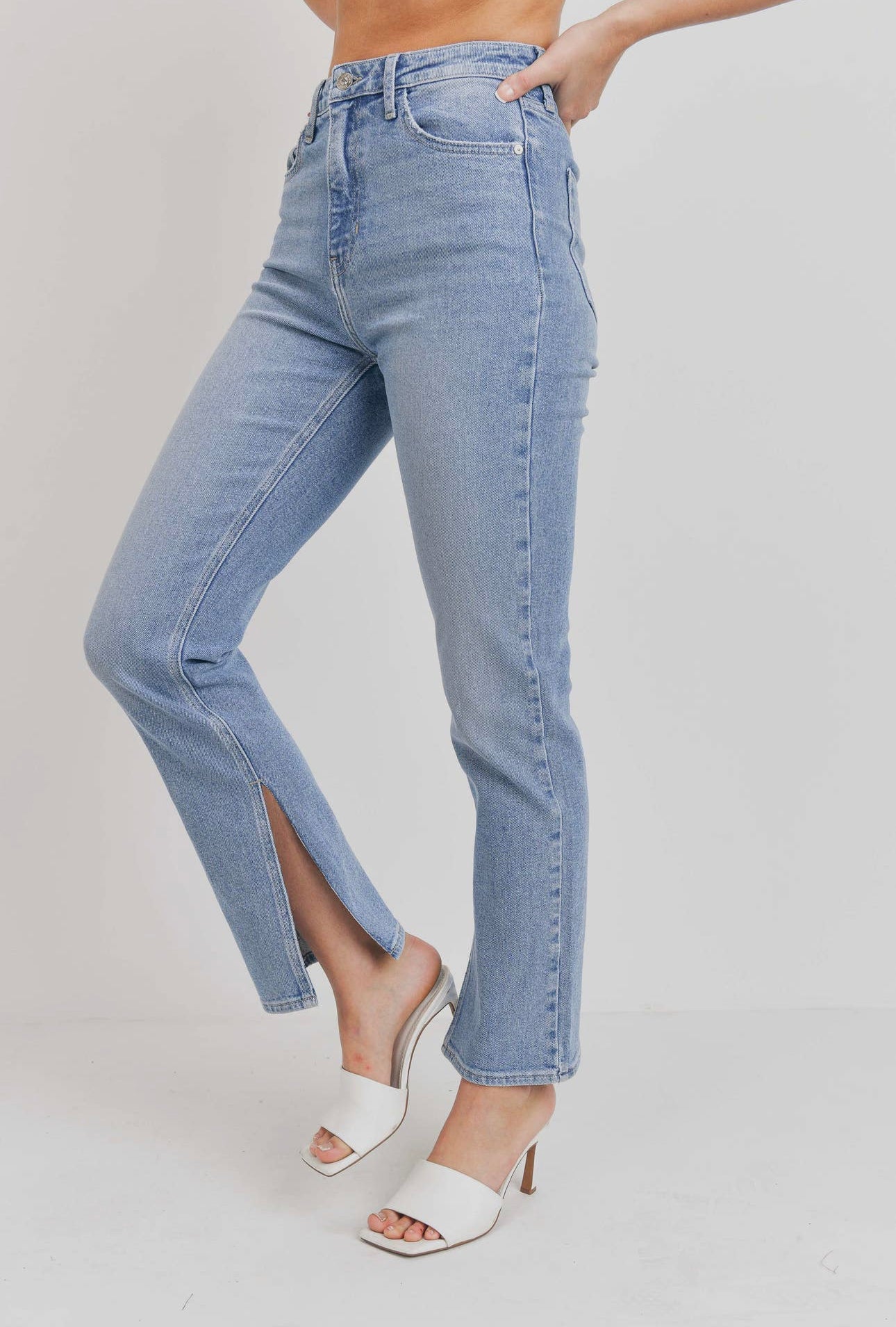 Walk the Line Slim Straight Denim Jeans