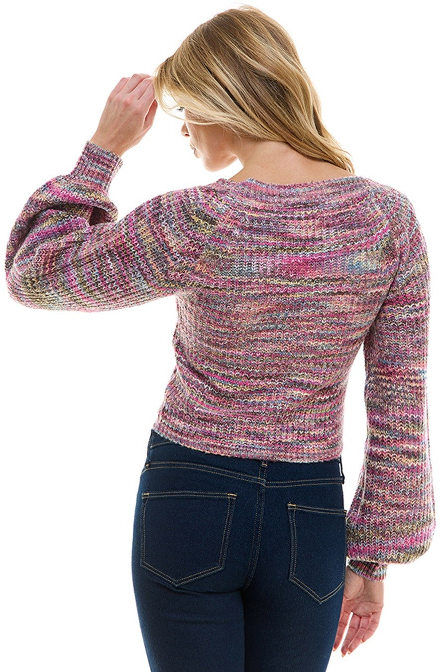 Sweet as Candy Cropped Square Neck Bolero Style Sweater