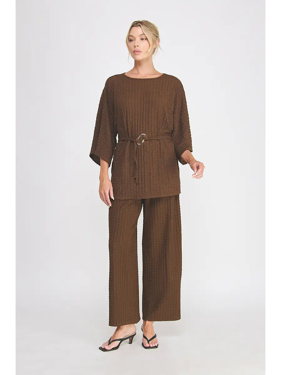 Macchiato Textured Knit Top