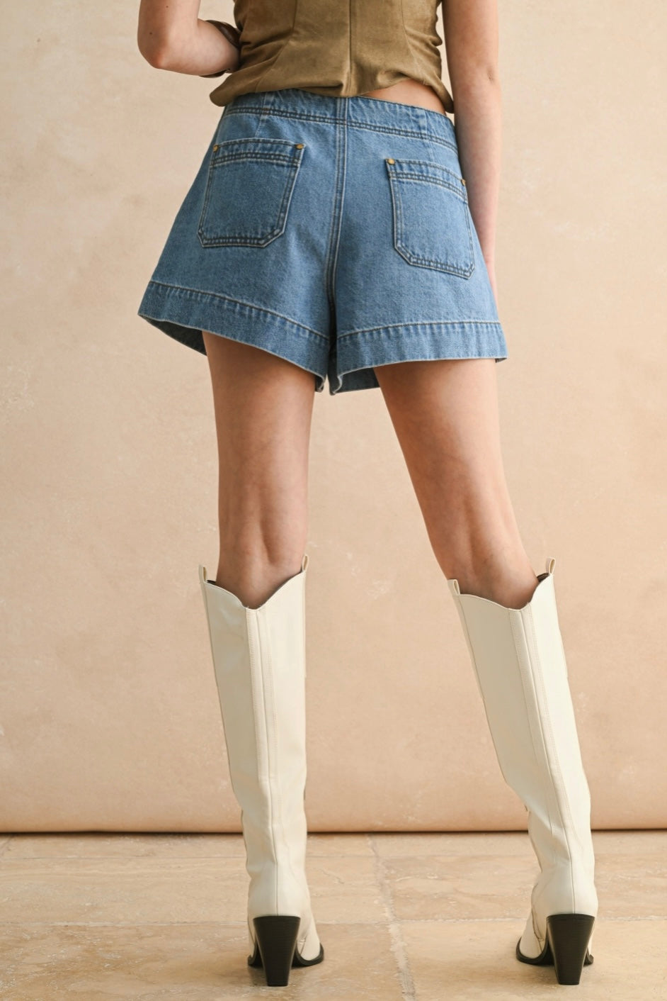 Per Suede Me Denim Shorts