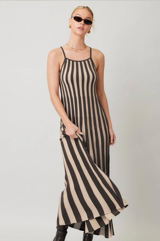 Knit Ribbed Maxi Dress