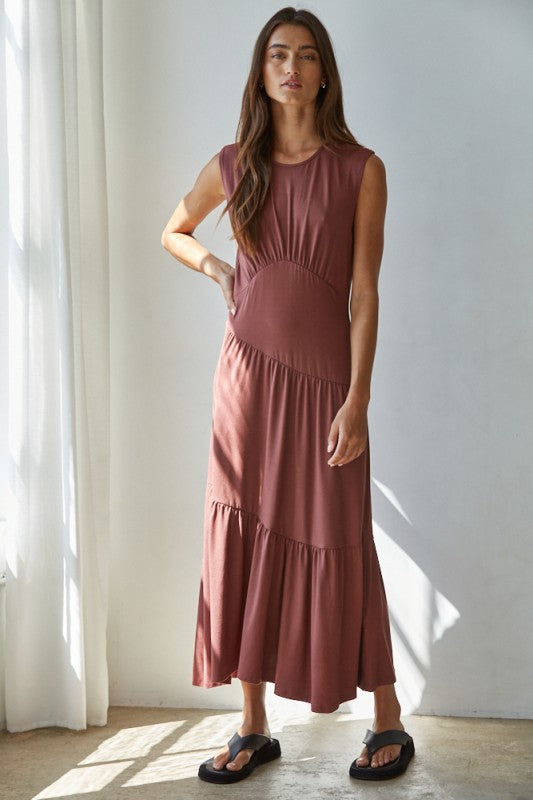 Solene Long Tiered Dress