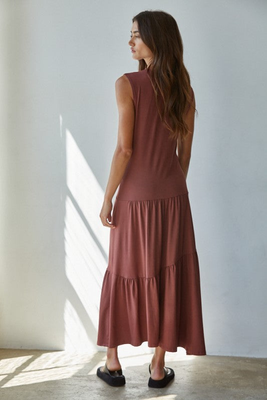 Solene Long Tiered Dress