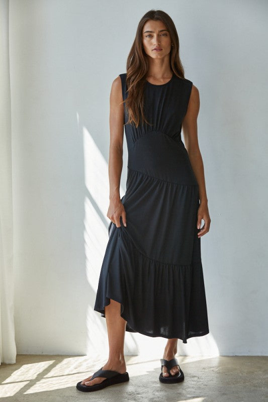 Solene Long Tiered Dress