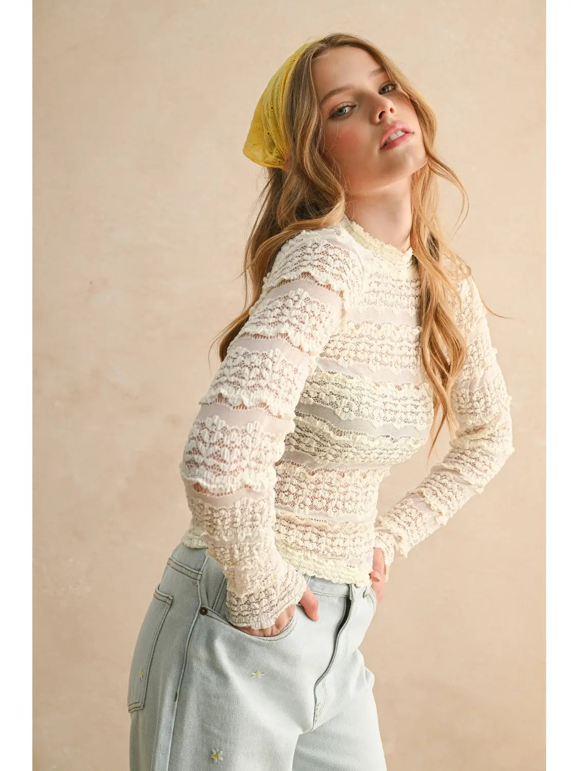 Buttercream Lace Blouse