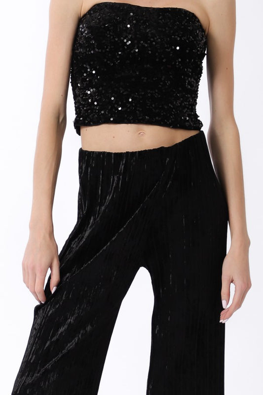 Brown Sugar Sequence Tube Top