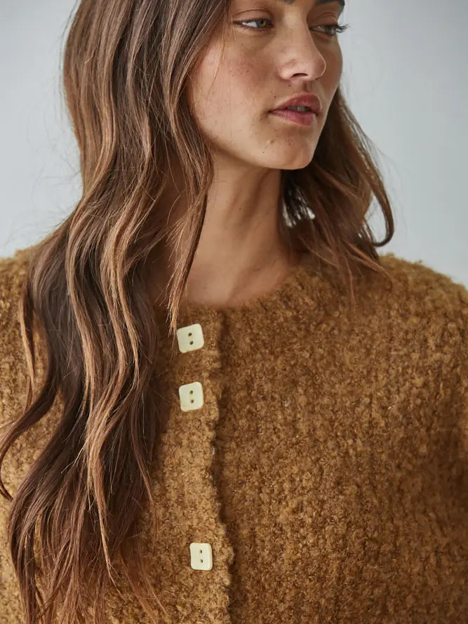 Carla Plush Cardigan Sweater Top