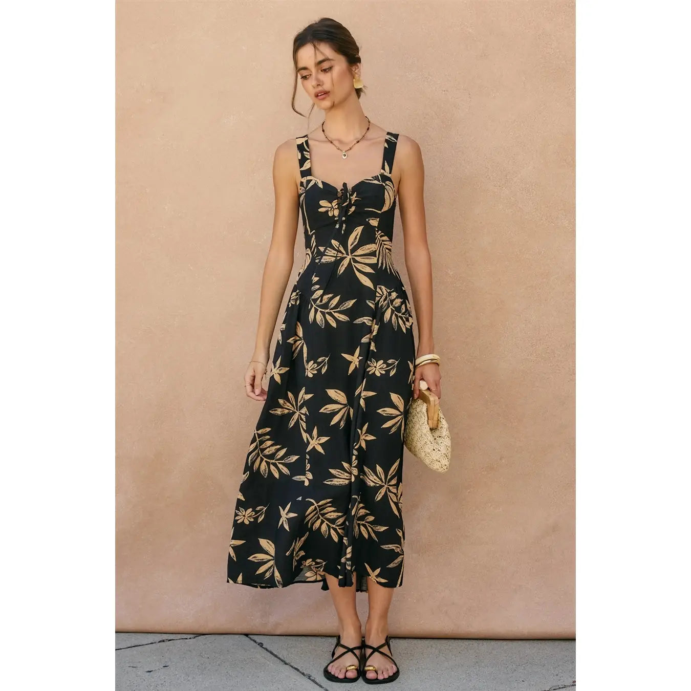 Coconut Kiss Knotted Midi Dress