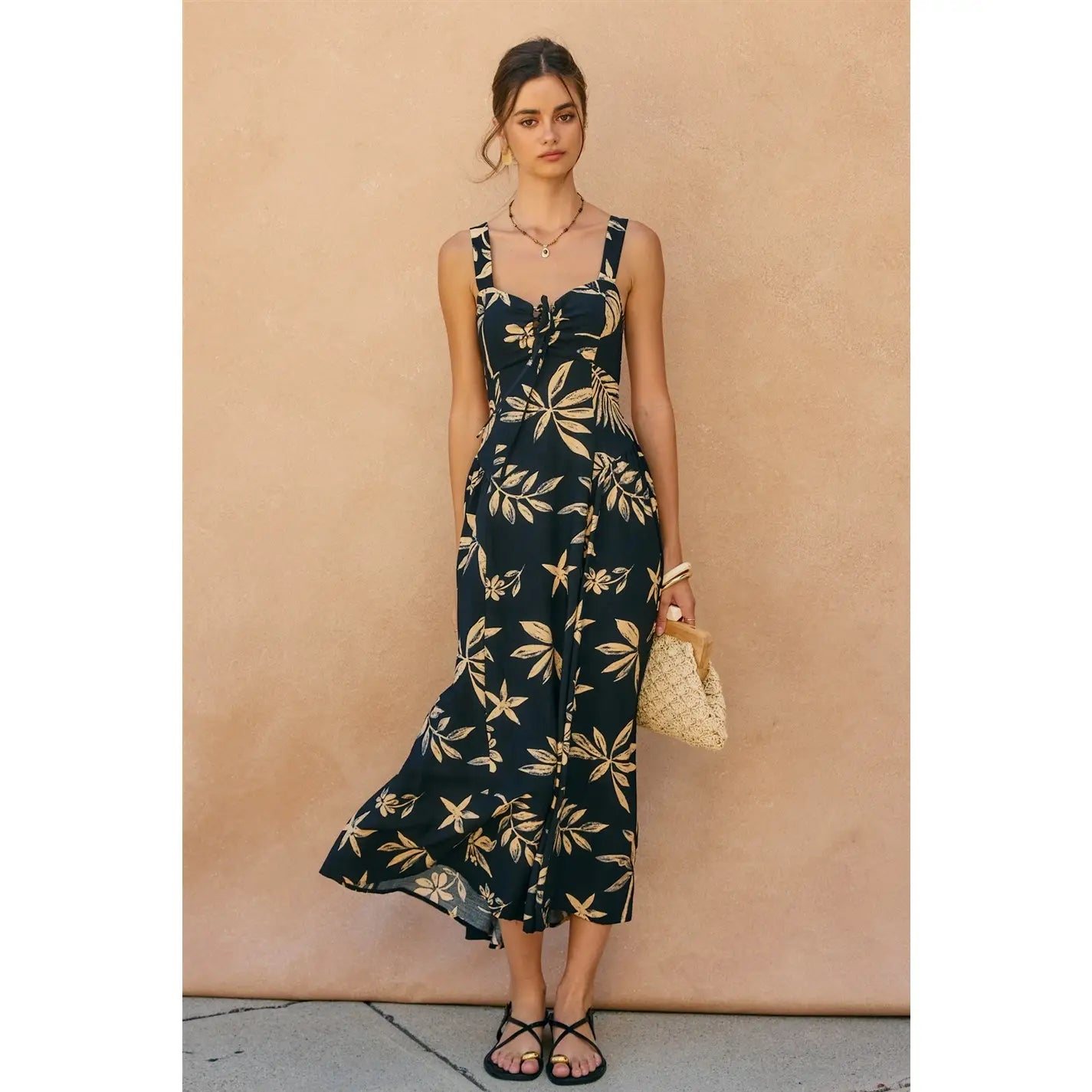 Coconut Kiss Knotted Midi Dress