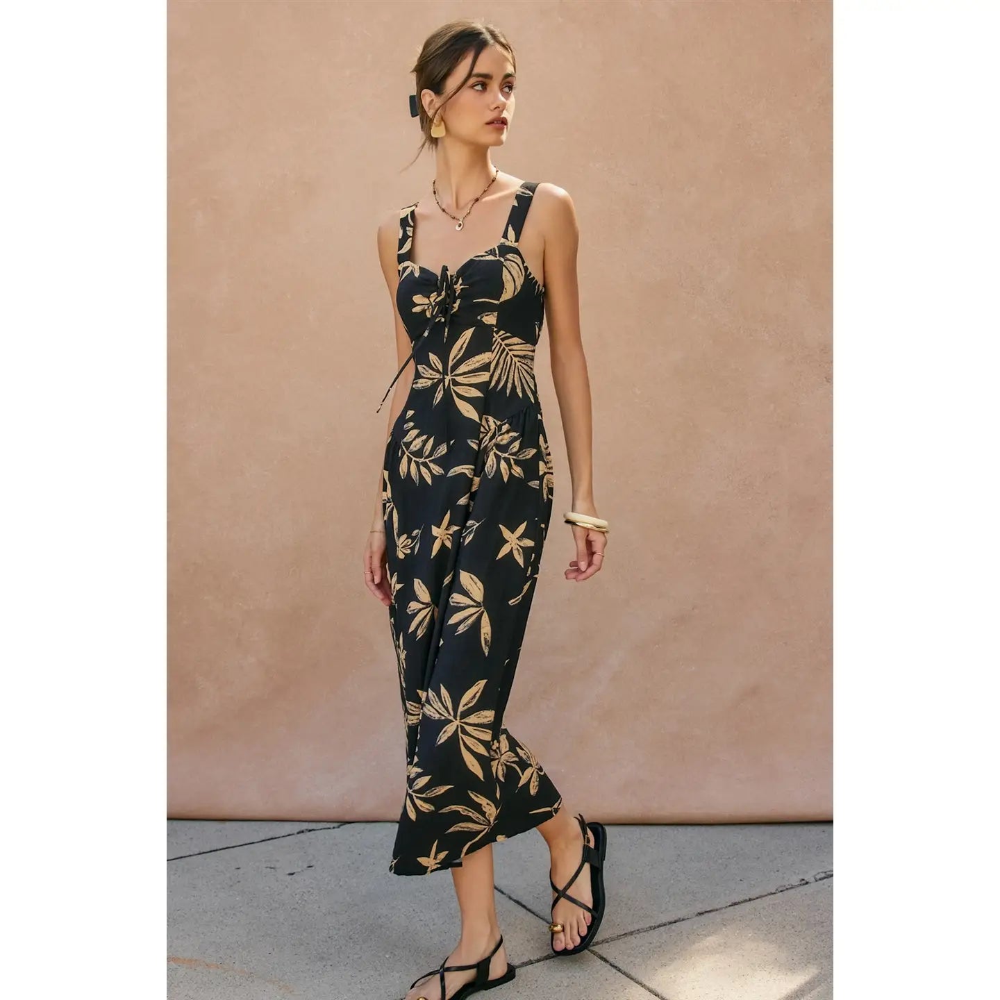 Coconut Kiss Knotted Midi Dress