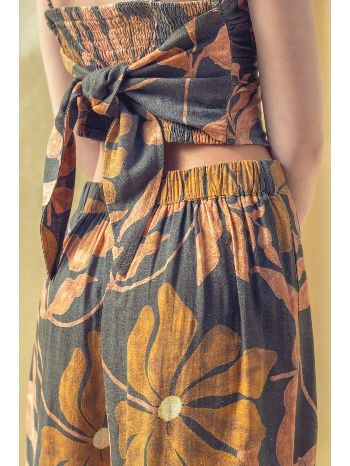 Multi Print Tied Back Tube Top