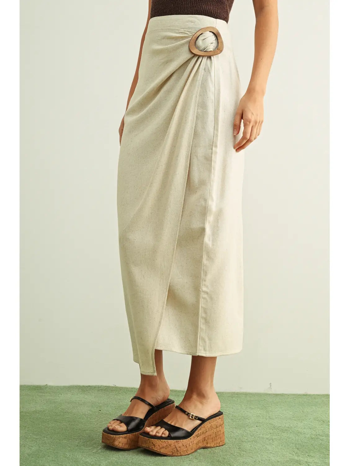 Linen Wrap Skirt