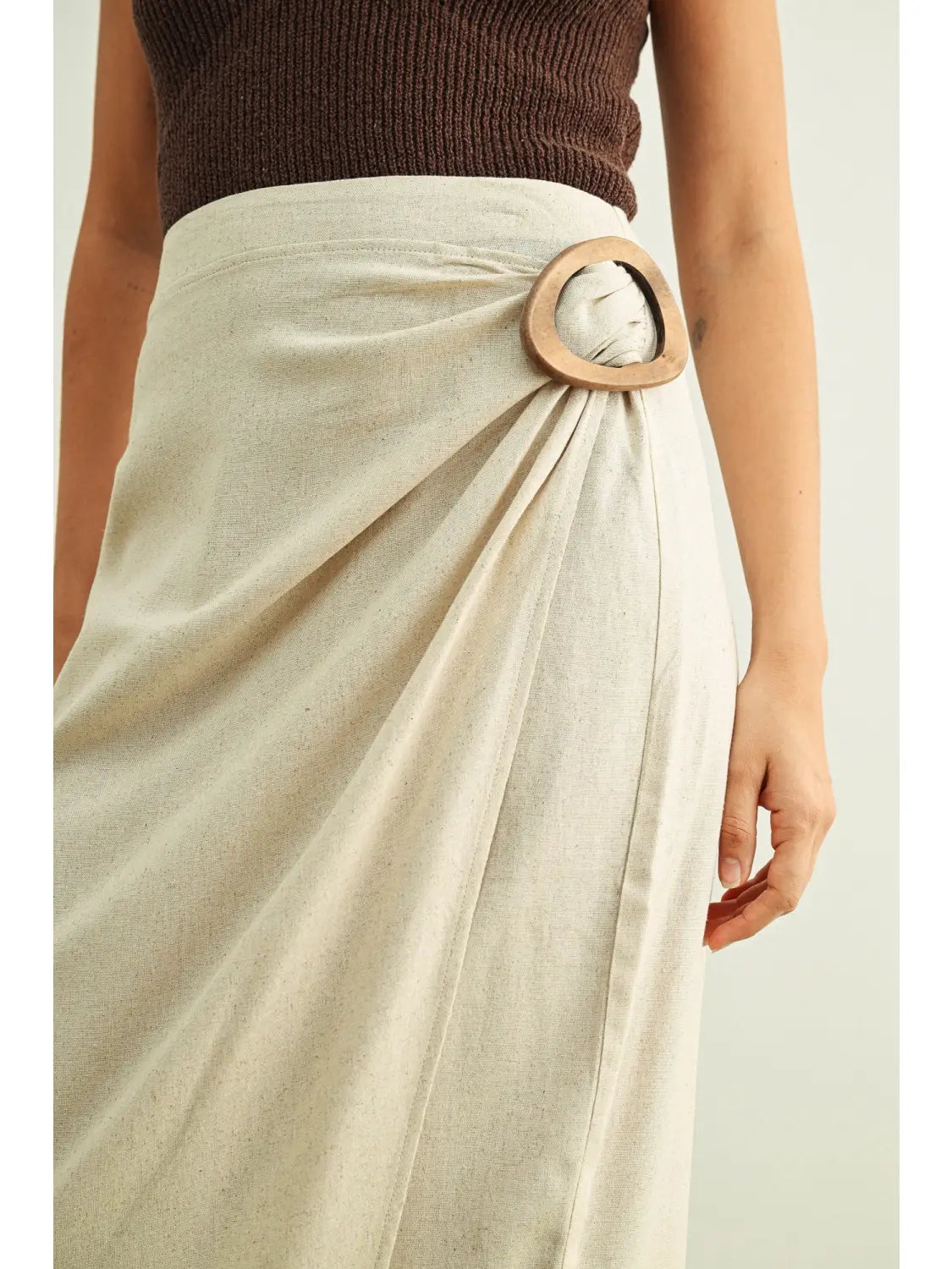 Linen Wrap Skirt