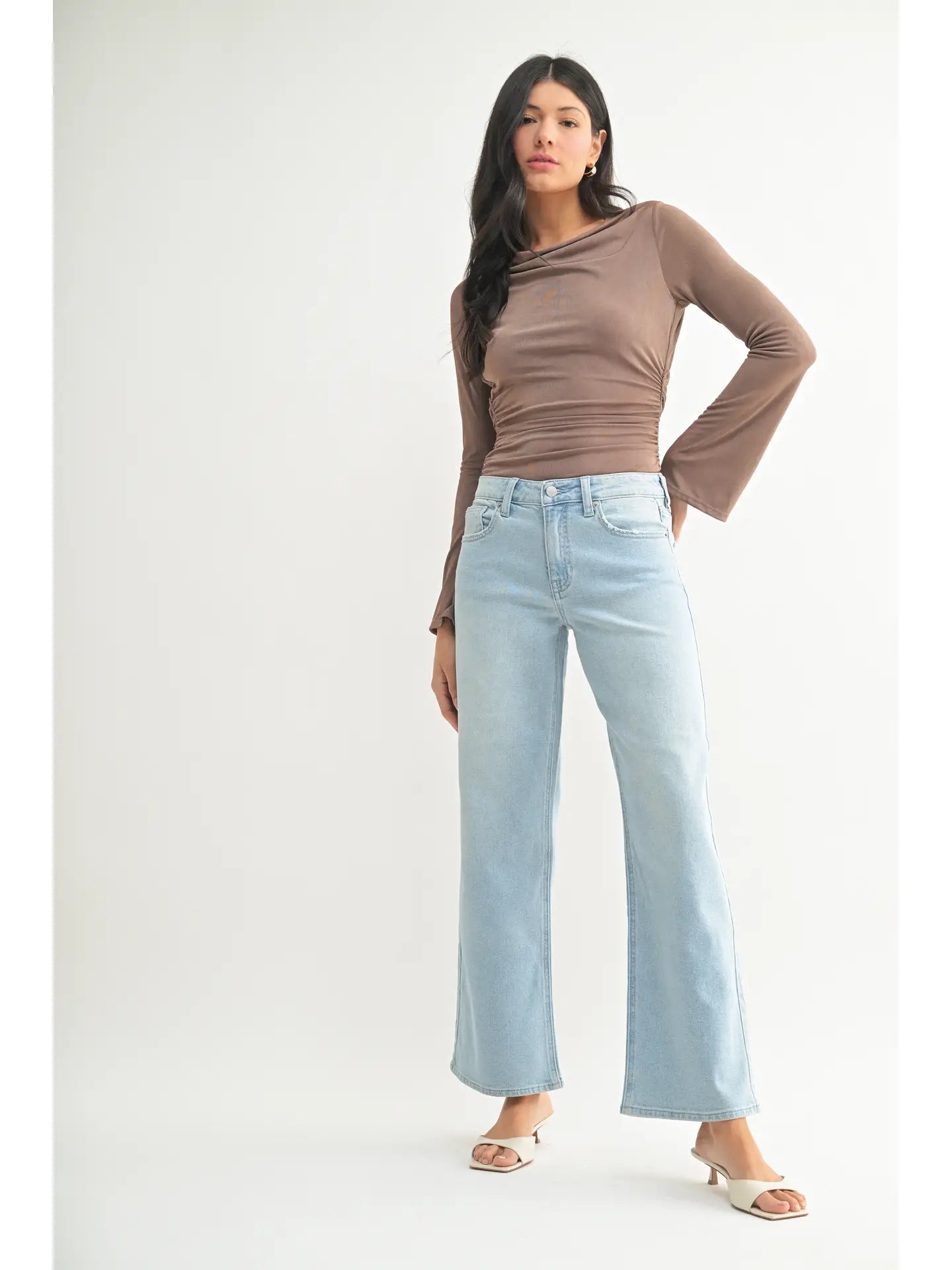 Low Rise Wide Petite Jeans