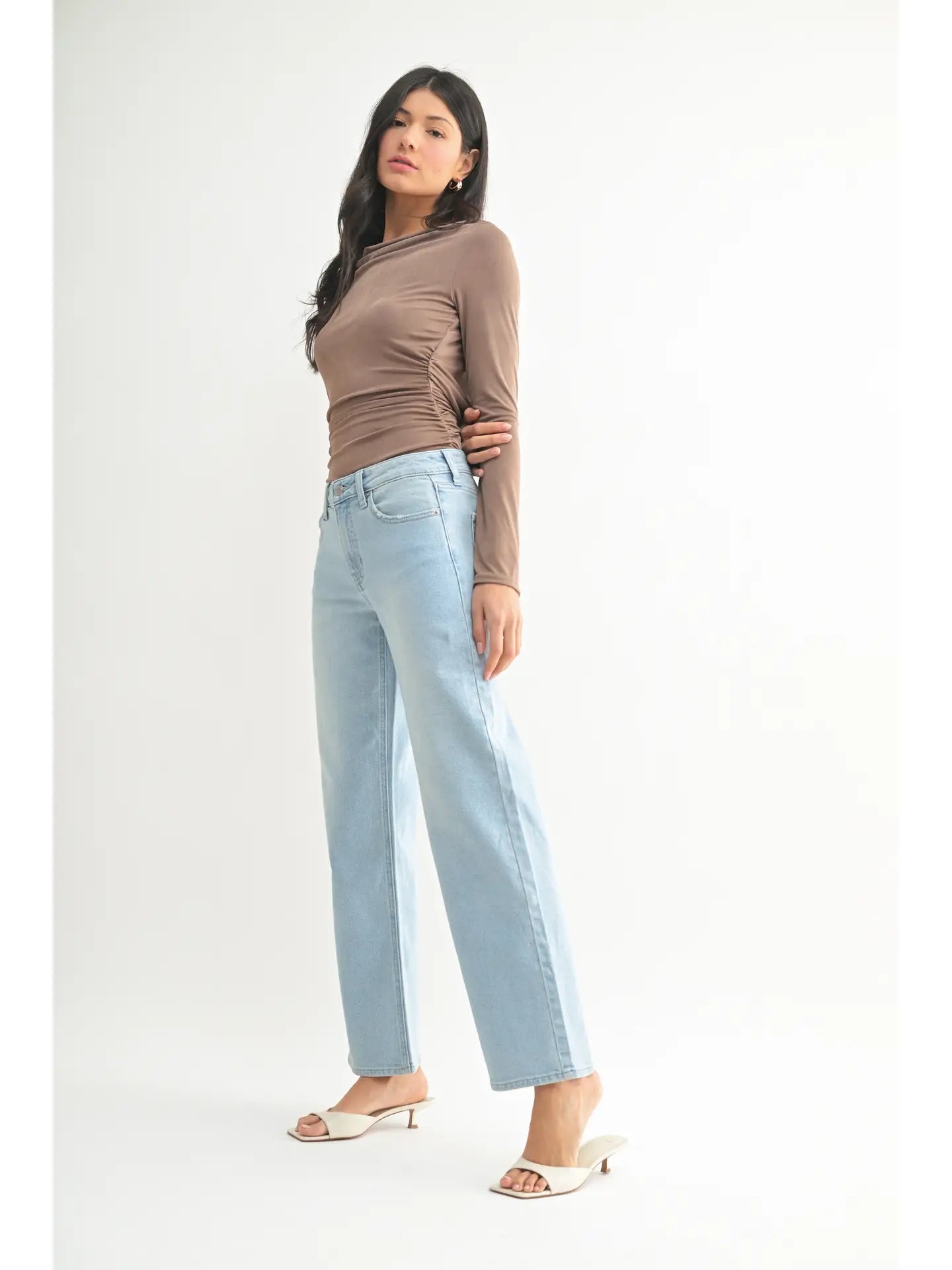 Low Rise Wide Petite Jeans