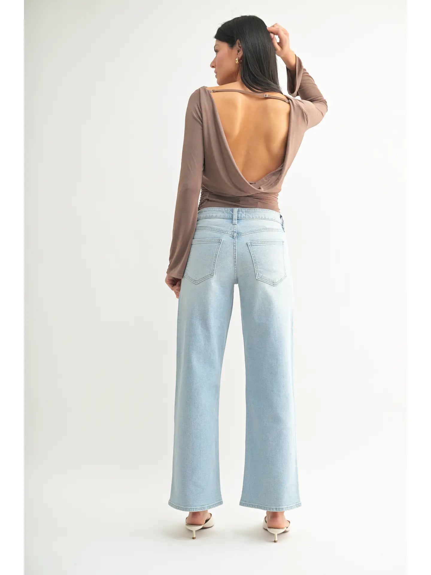 Low Rise Wide Petite Jeans