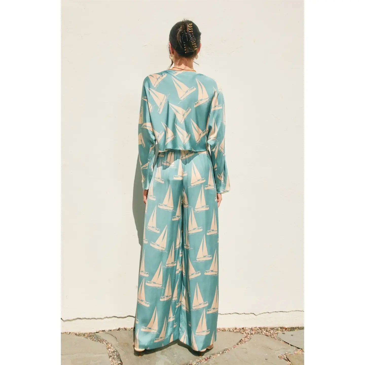 Coastal Reverie Looped Belt Pants