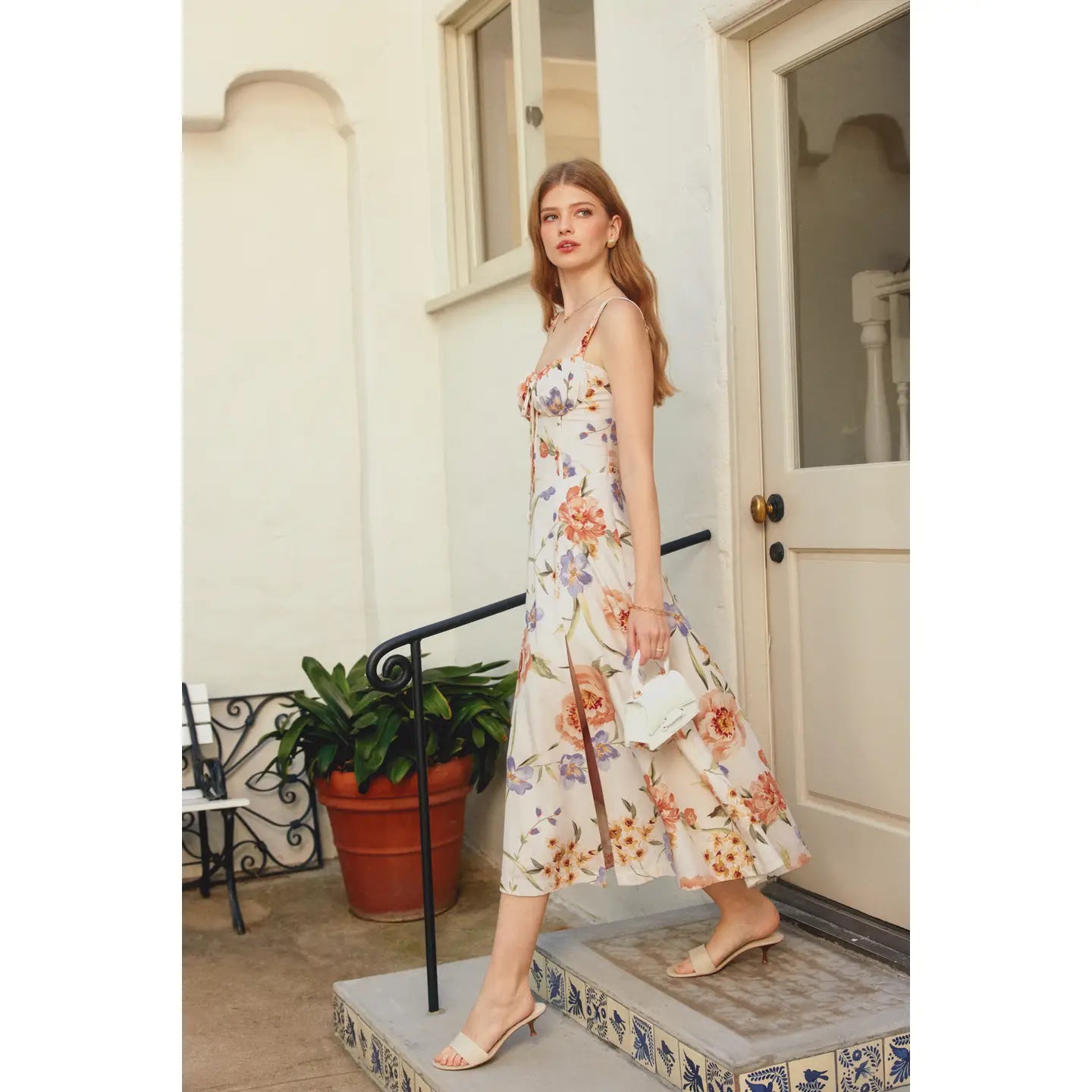 Honeysuckle Drift Corset Sweetheart Dress