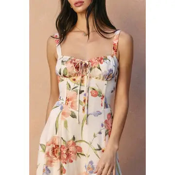 Honeysuckle Drift Corset Sweetheart Dress