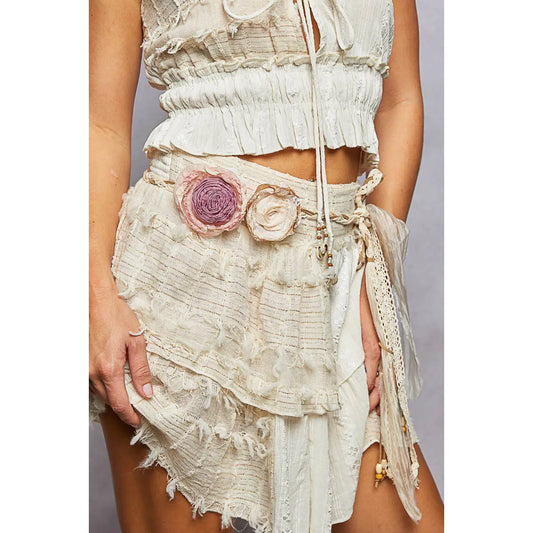 Adjustable Versatile Styling Double Rose Tie Belt