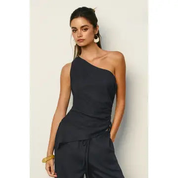 Heaven Sent One Shoulder Ruched Top