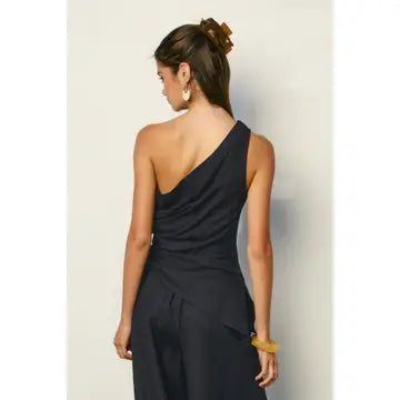 Heaven Sent One Shoulder Ruched Top