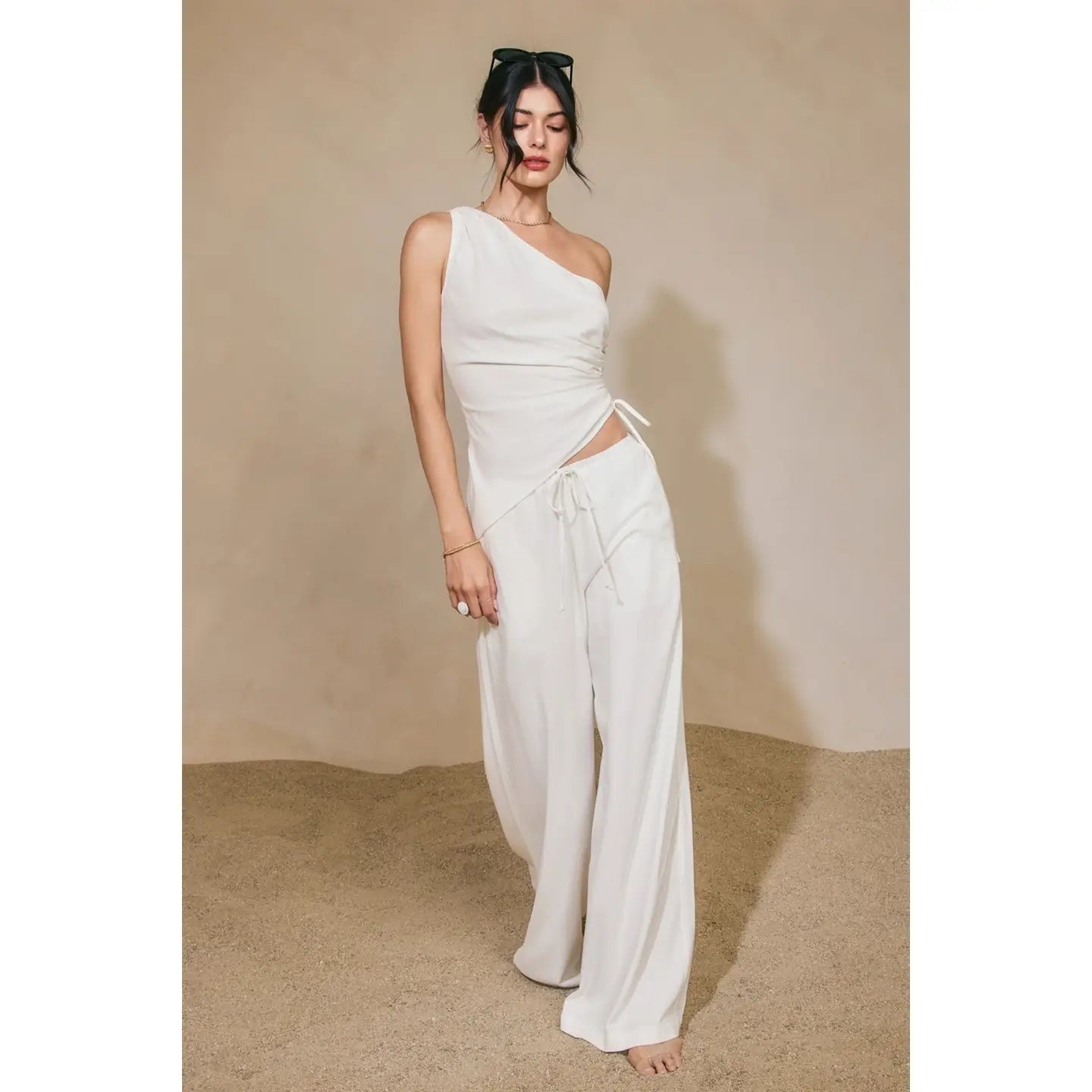 Heaven Sent One Shoulder Ruched Top