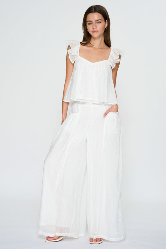 Flowy Wide Leg Bubble Pants