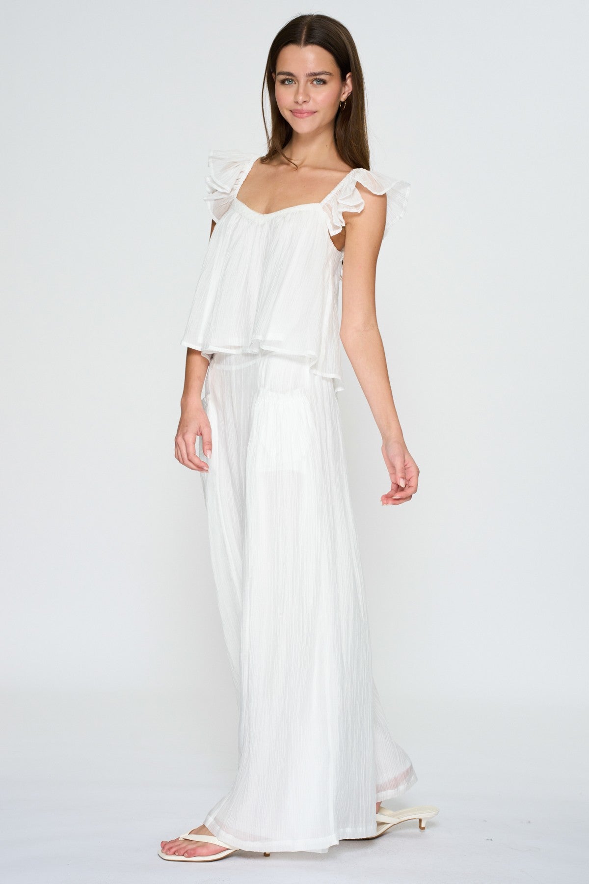 Flowy Wide Leg Bubble Pants