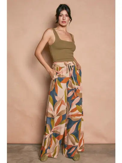 Destinations Wide Leg Pull On Pants