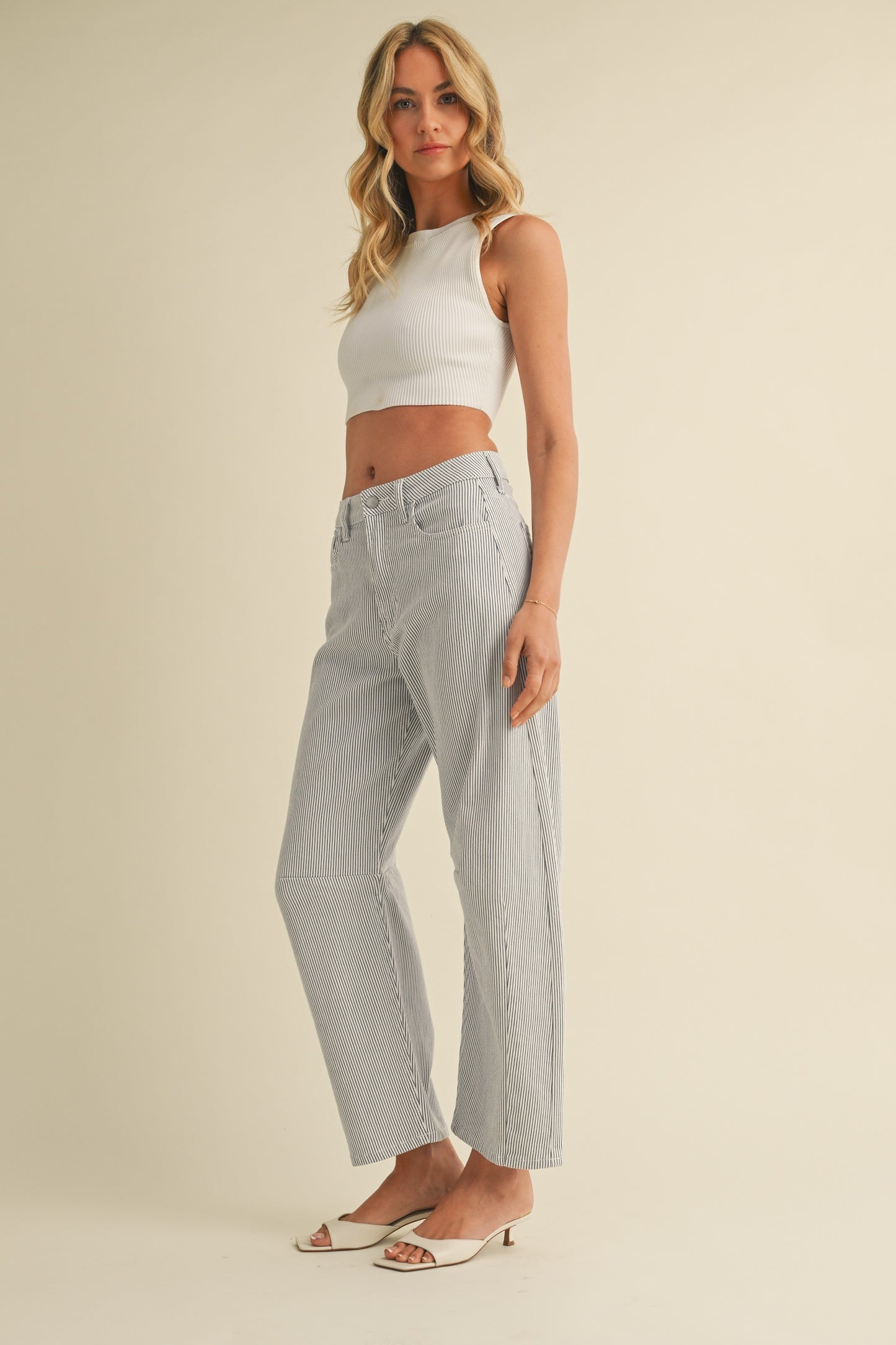 Sailor Striped Barrel Jeans
