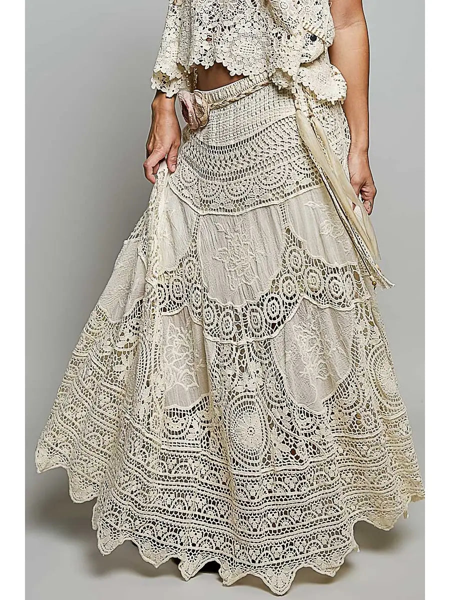 Crochet Patterns Embroidered Maxi Skirt