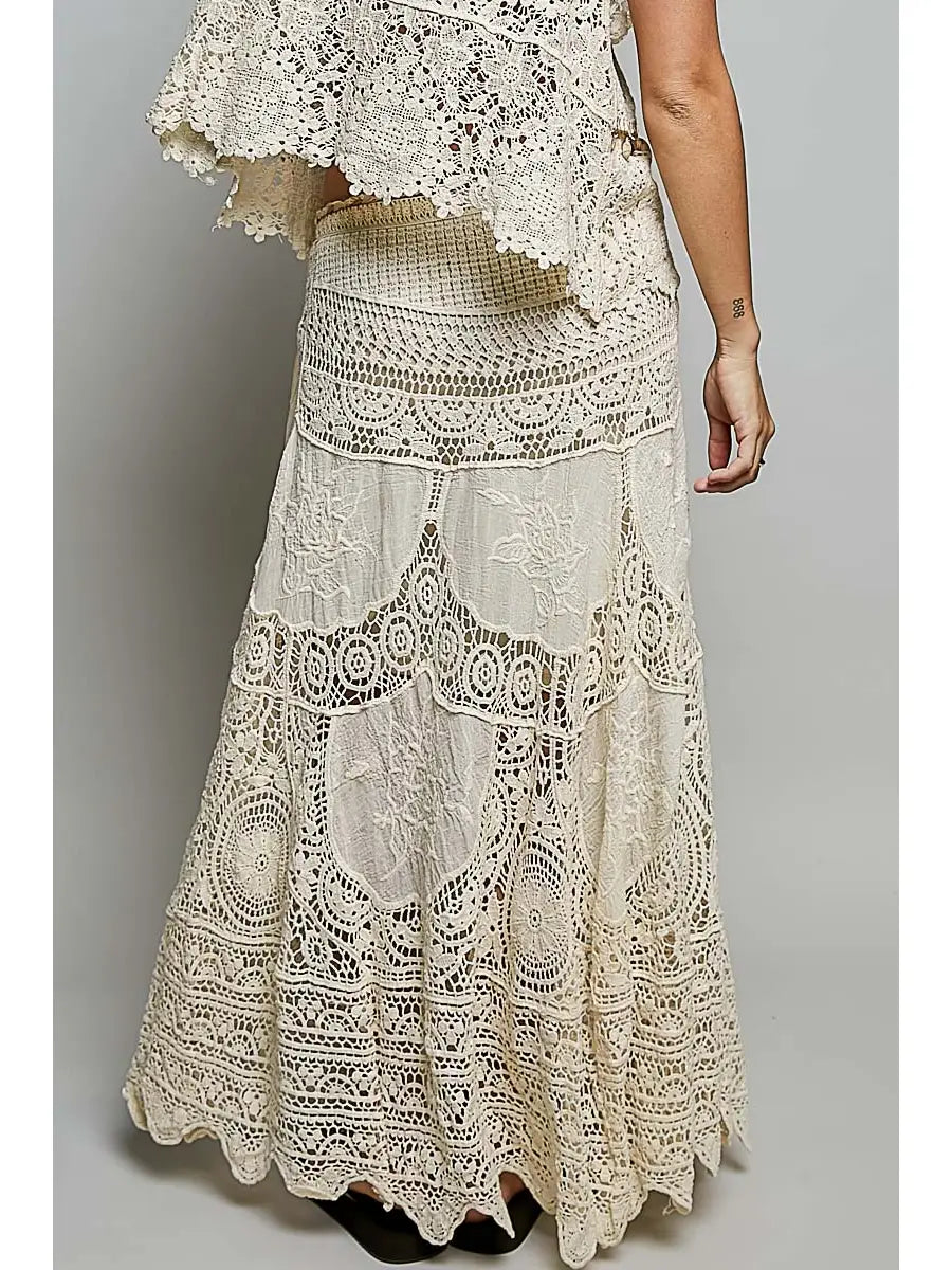 Crochet Patterns Embroidered Maxi Skirt