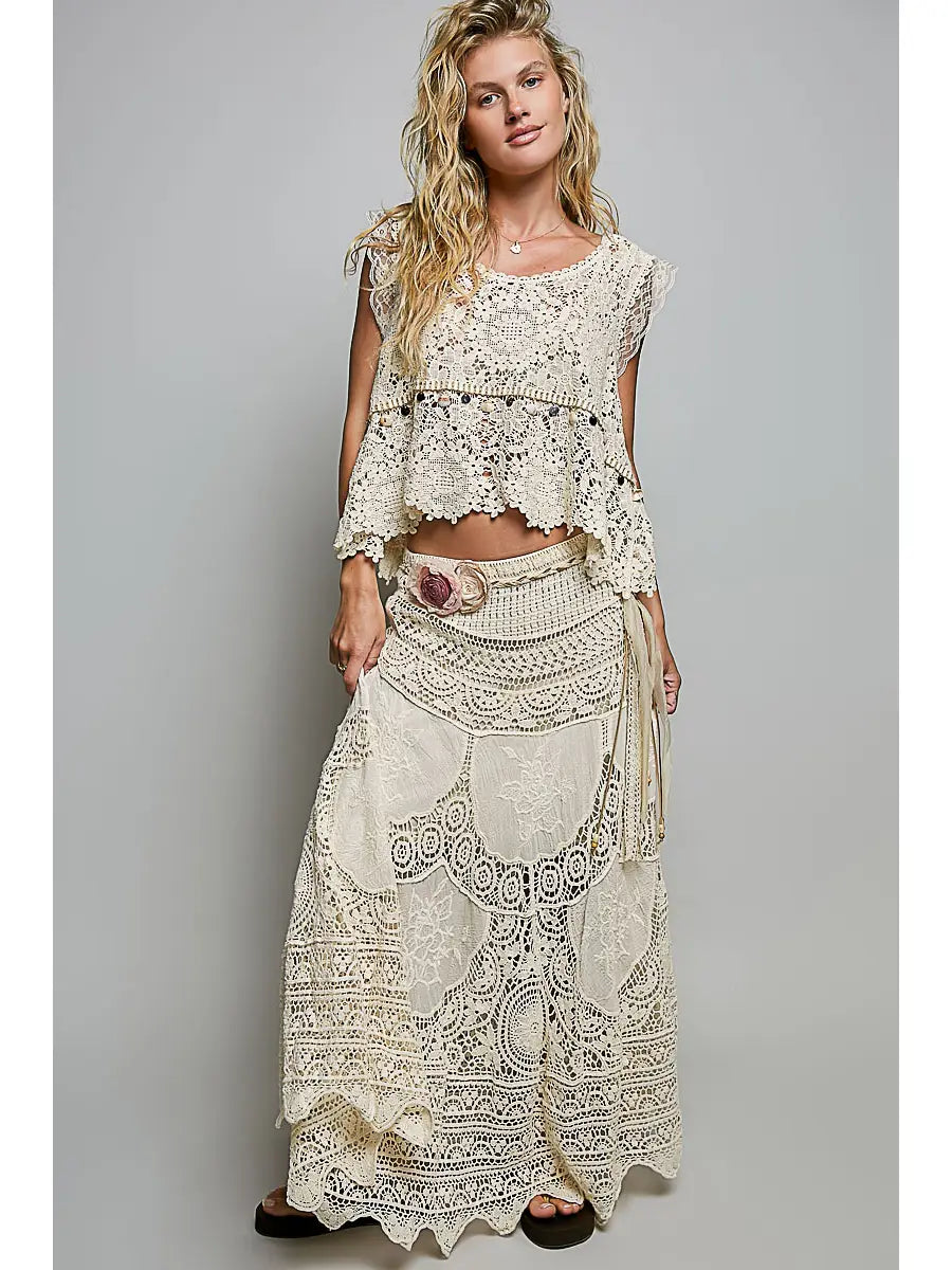 Crochet Patterns Embroidered Maxi Skirt