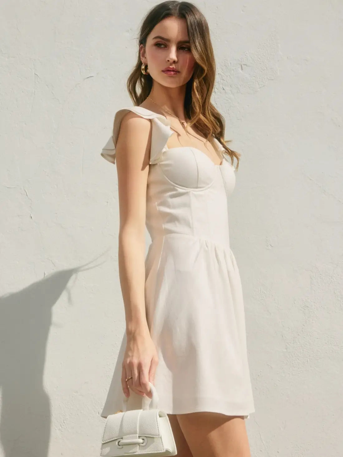 Heaven Sent Corset Flutter Mini Dress