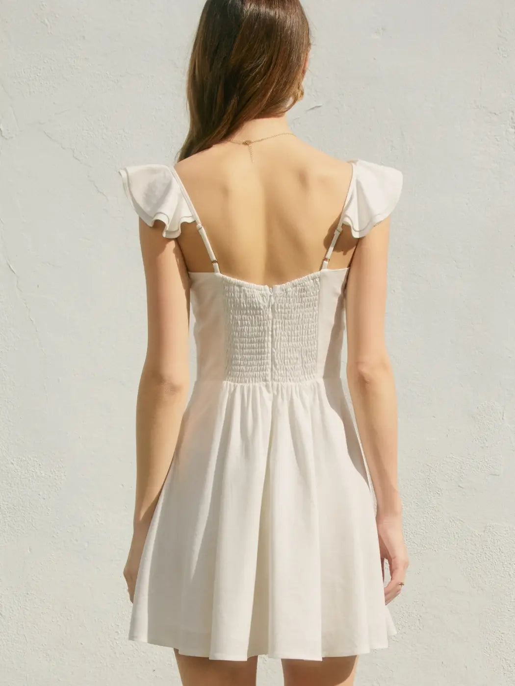 Heaven Sent Corset Flutter Mini Dress