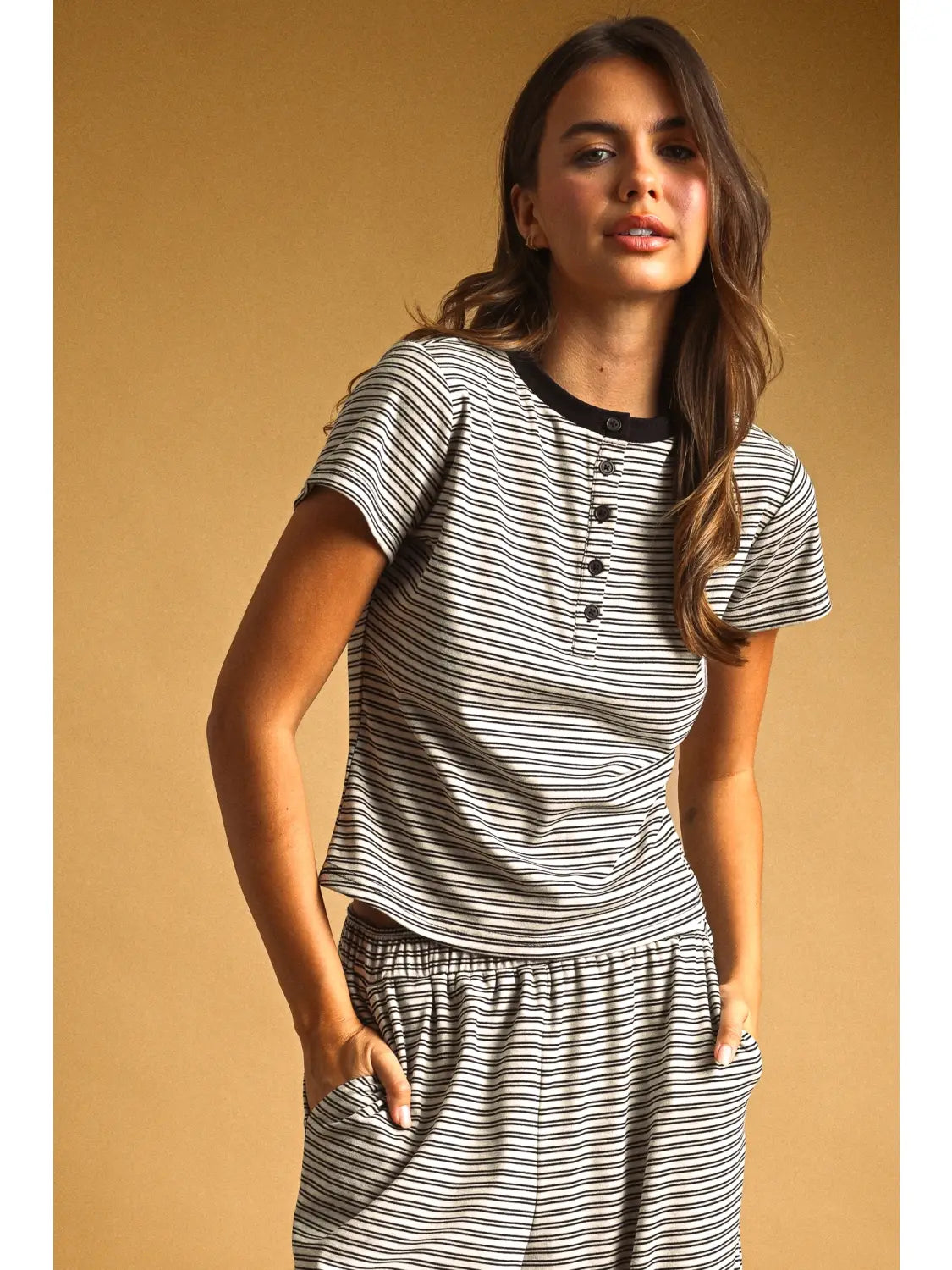 Blair Half Button Top