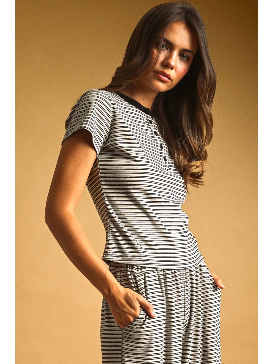 Blair Half Button Top