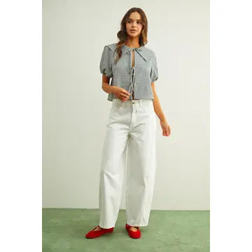 Sunshine Gingham Top