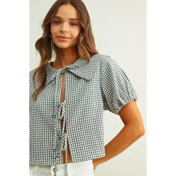 Sunshine Gingham Top