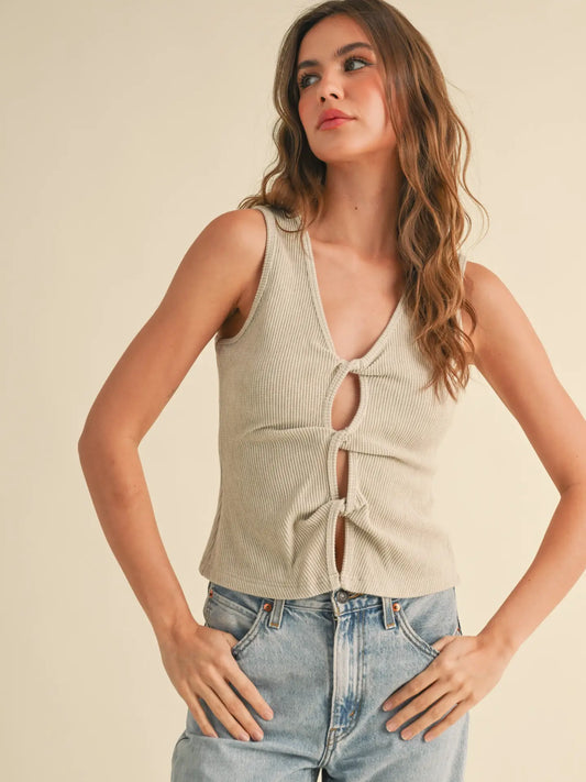 Butterscotch Ribbed Top