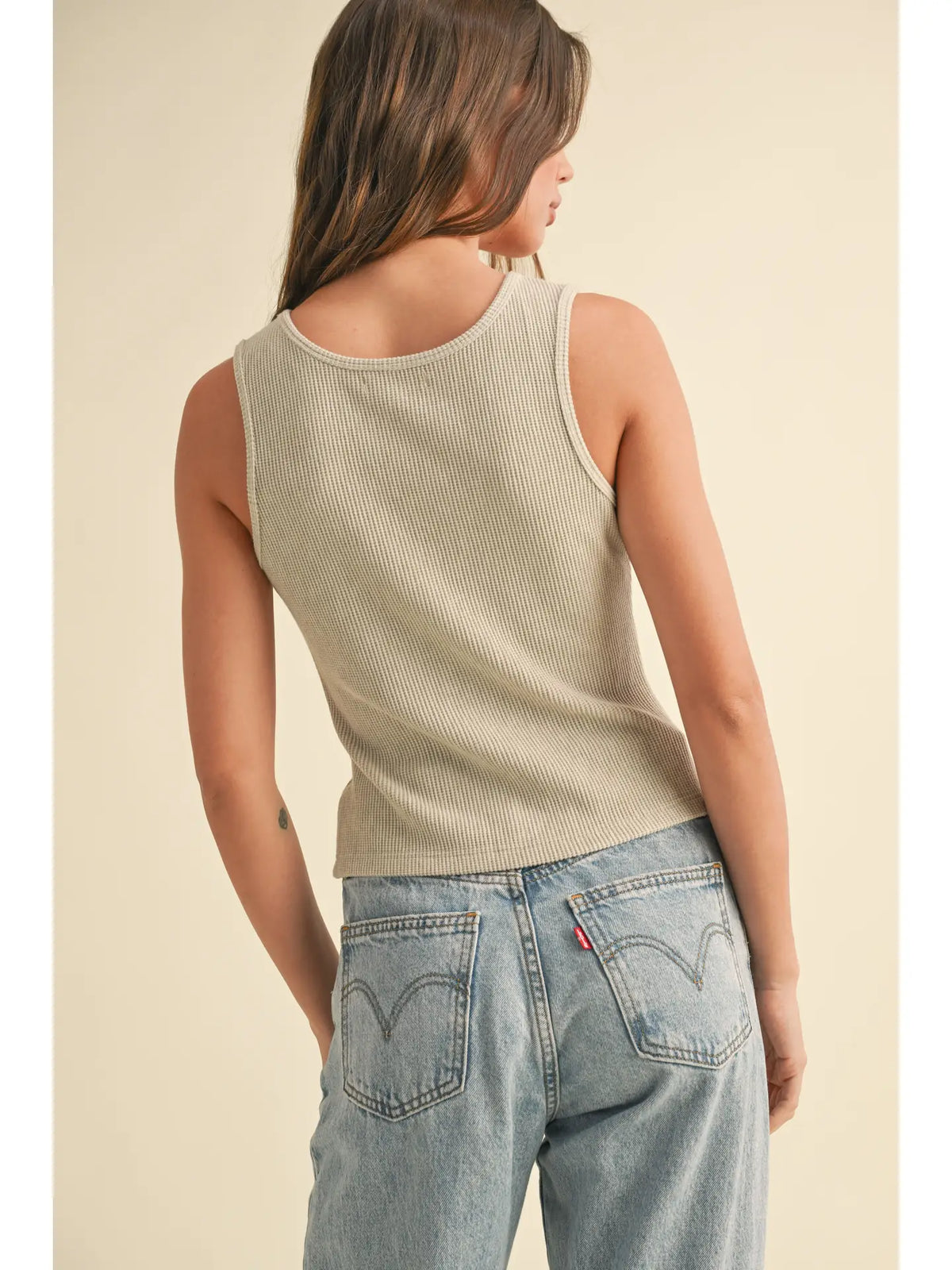Butterscotch Ribbed Top