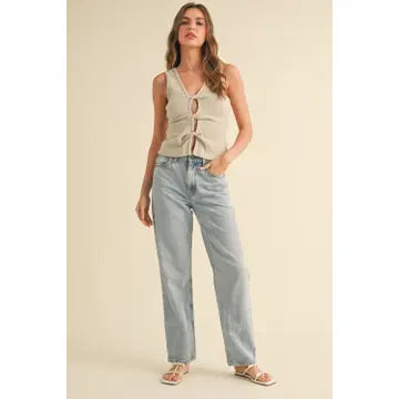 Butterscotch Ribbed Top