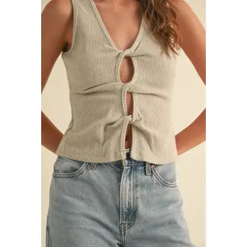 Butterscotch Ribbed Top