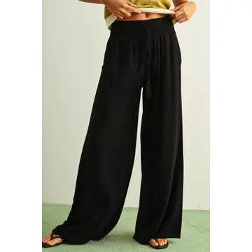Cozy Season Smocked Waist Pants