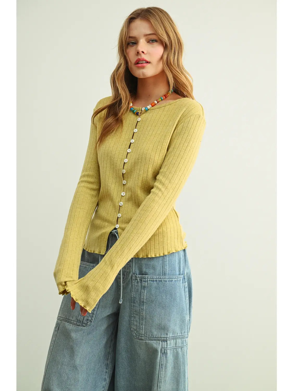 Autumn Rose Long Sleeve Knit Top
