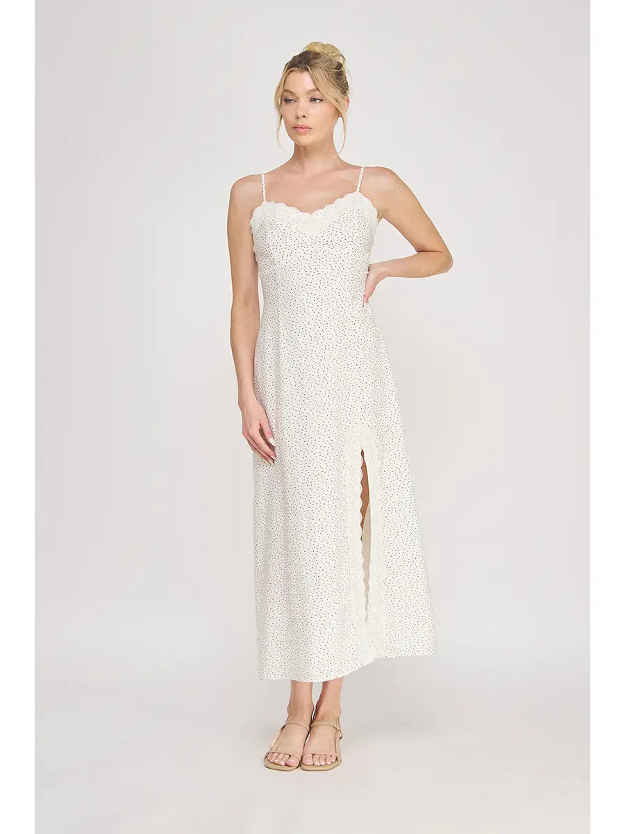 River Shine Polka Dot Maxi Dress