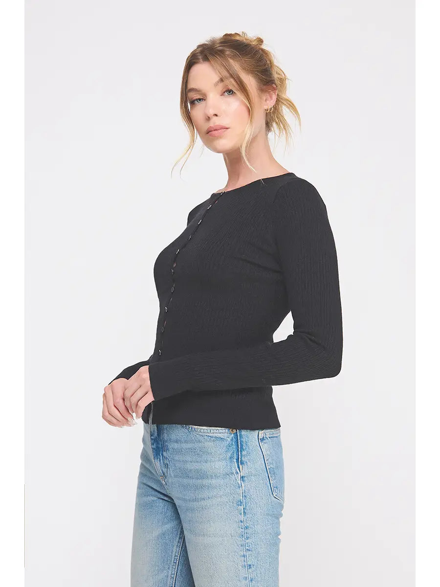 Into The Night Ribbed Cardigan